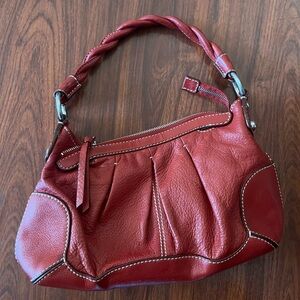 Nordstrom Red Leather Shoulder Bag